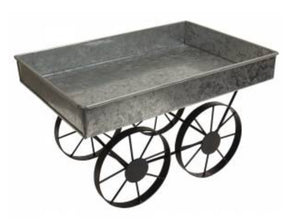 Metal hay wagon