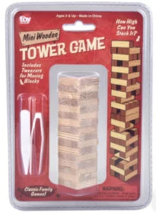 Mini tumbling towers game