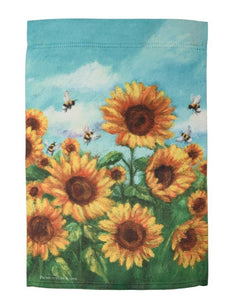 Sunflower garden flag