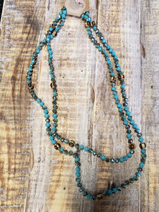 Multicolored beaded necklace