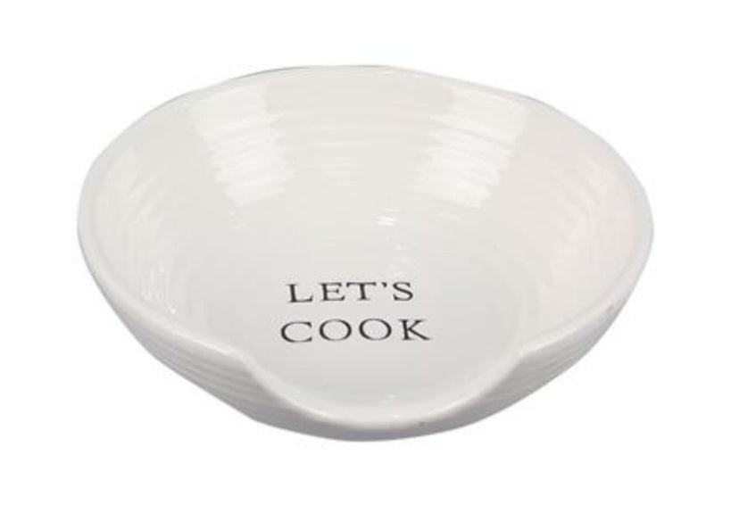 Let's cook ceramic spoon rest