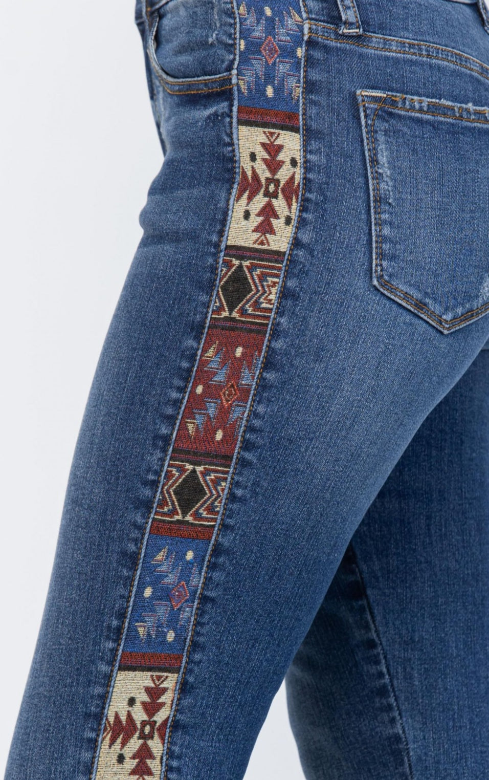 Judy blue mid-rise western print jeans