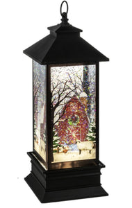 Light up christmas farm theme lantern