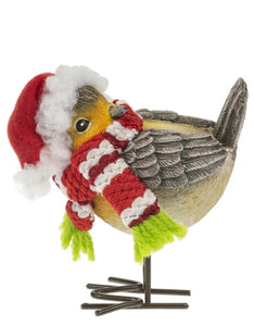 Cozy christmas bird figurines