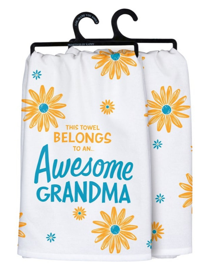 Awesome grandma kitchen towel