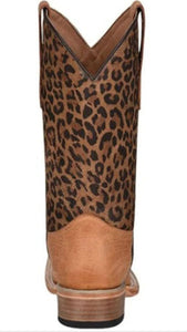 Teen honey leopard print square toe j7104