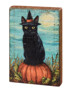 Cat witch block sign