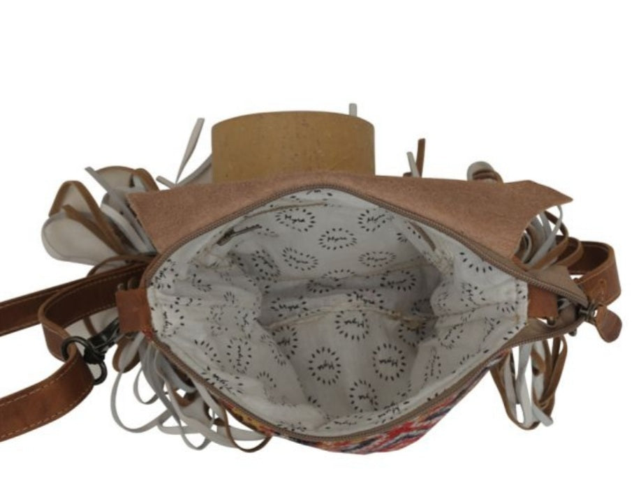 Taupe shape concealed bag