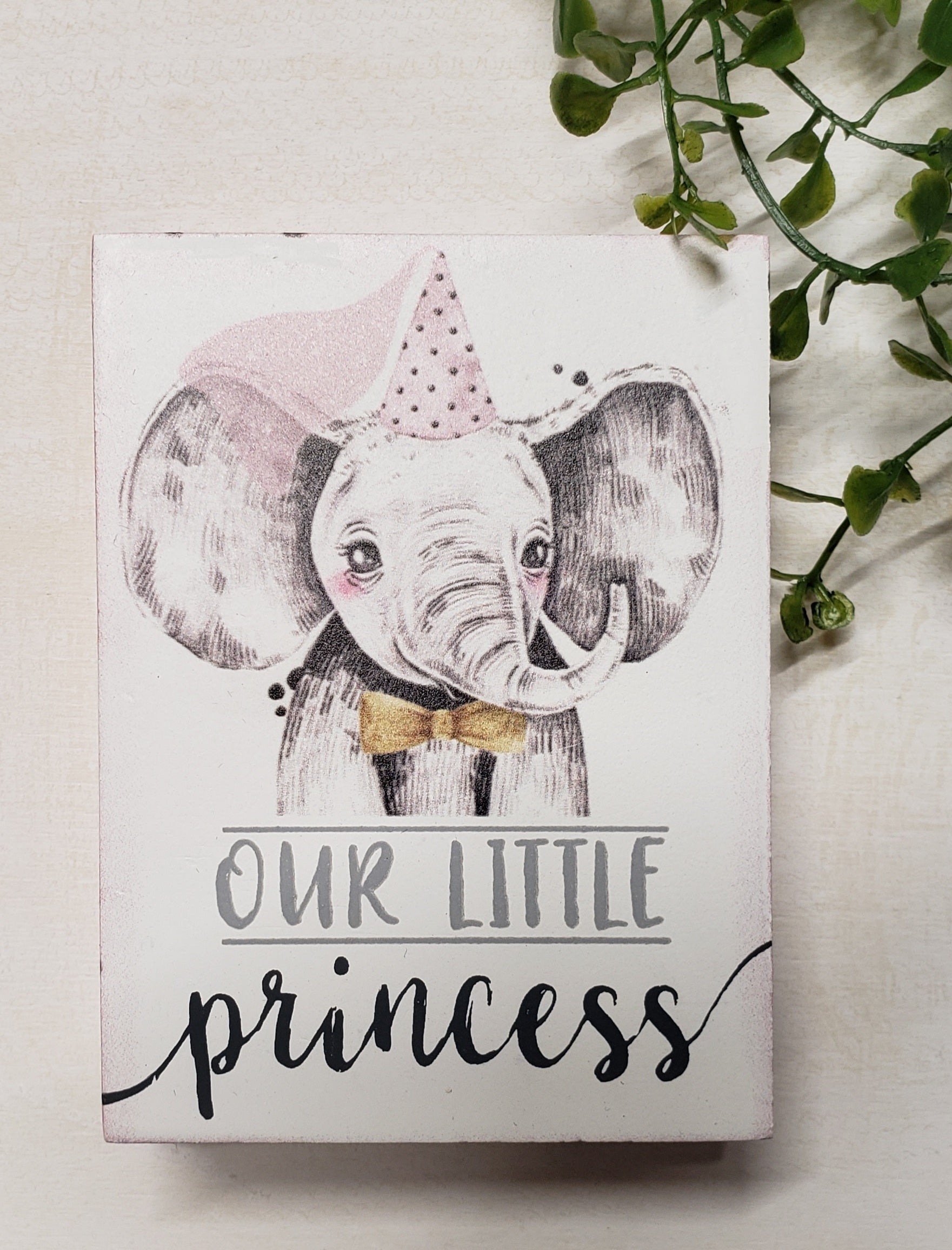 Our little princess block sign