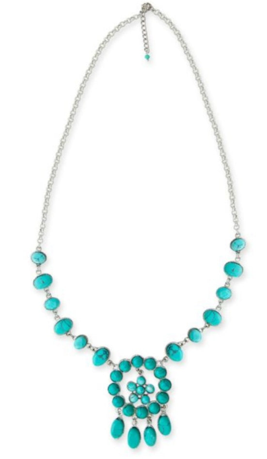 Boho jade necklace