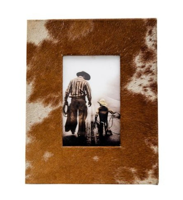 Leather / cowhide photo frames