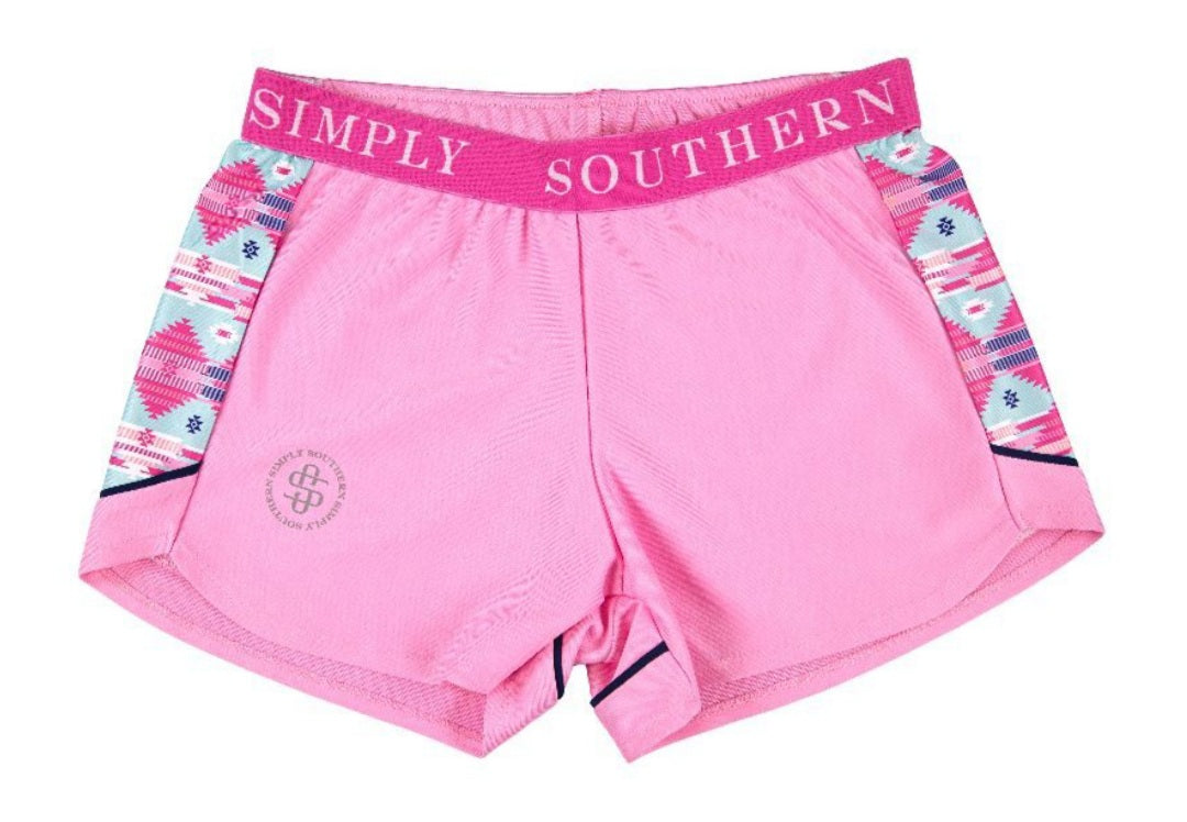 Youth simply southern preppy candy cheer shorts