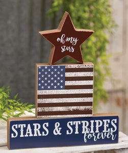 Stars and stripes forever blocks