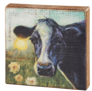 Morning cow block sign