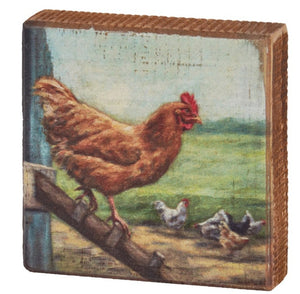 Chicken coop block sign