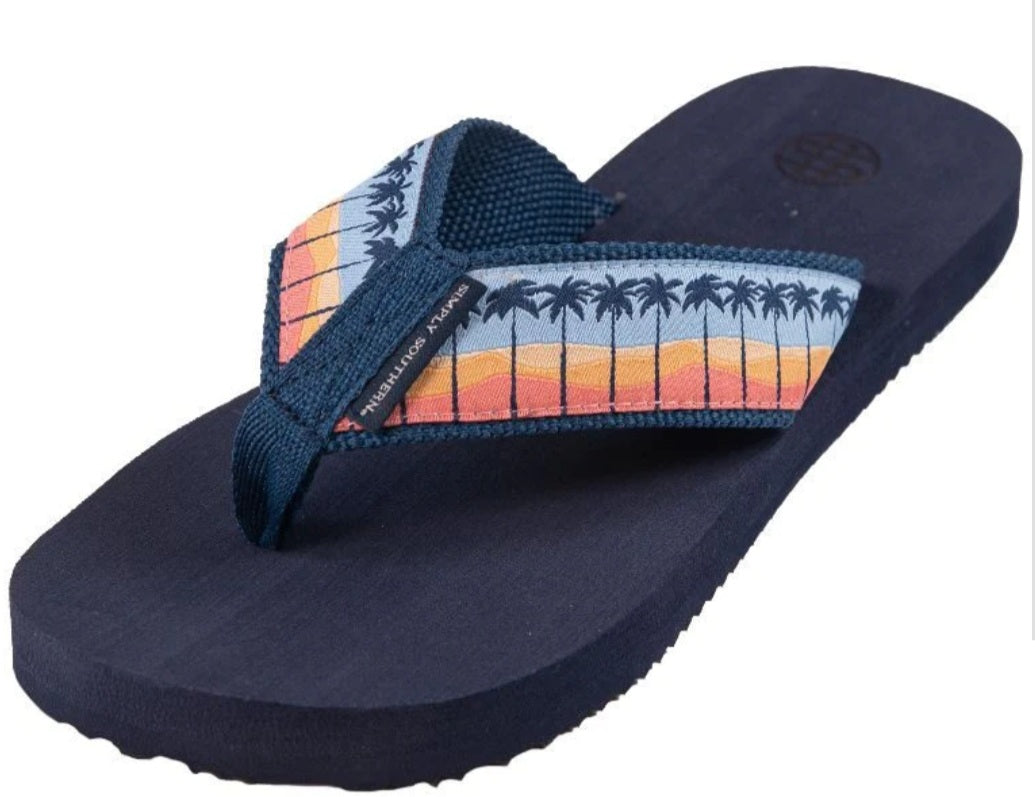 Simply southern tropical flip flops