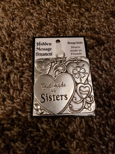 Hidden sister message ornament