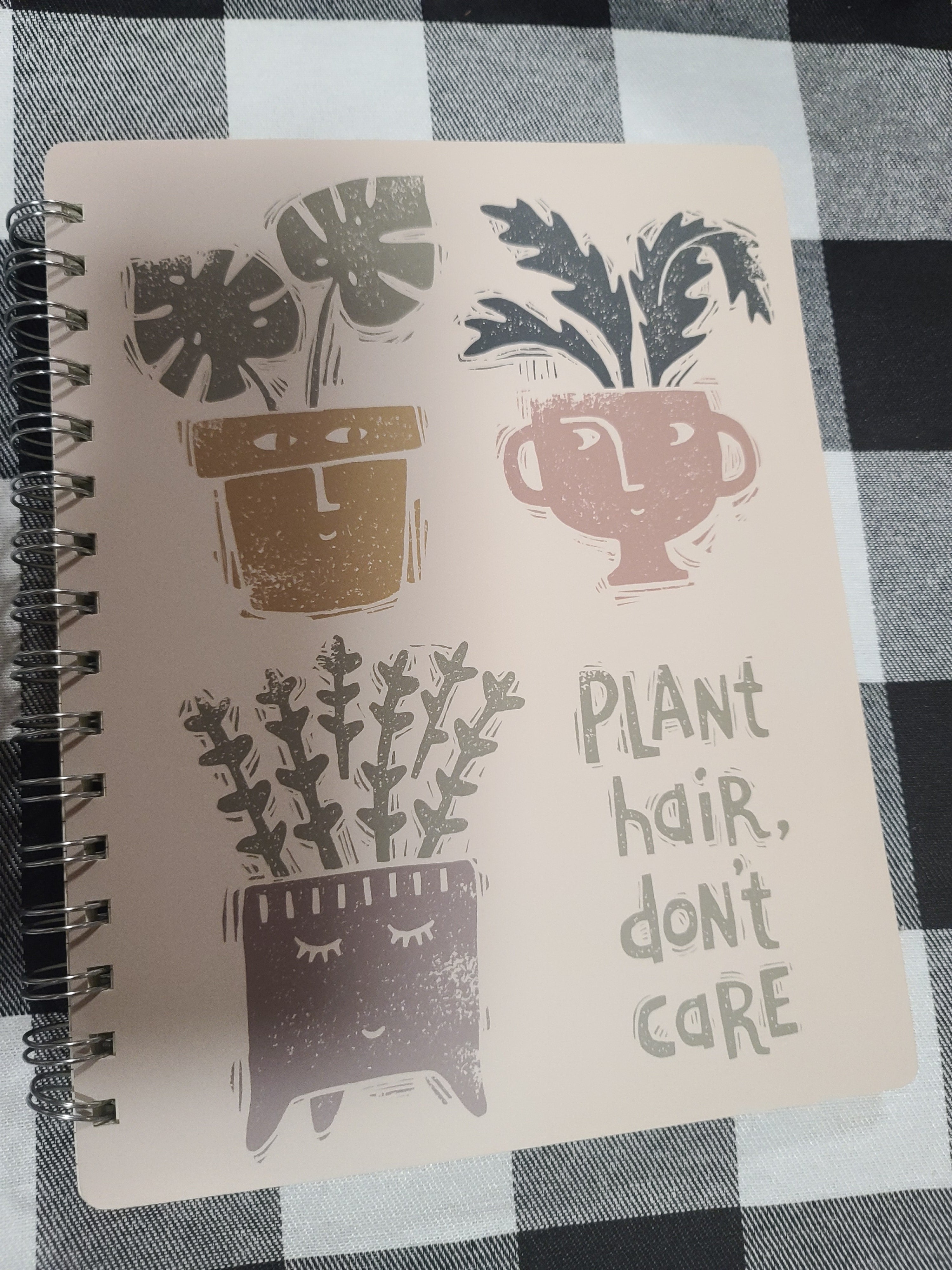 Plant hair don't care notebook
