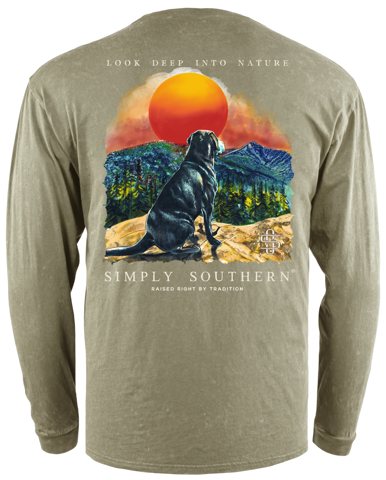 Simply southern mens dog long sleeve