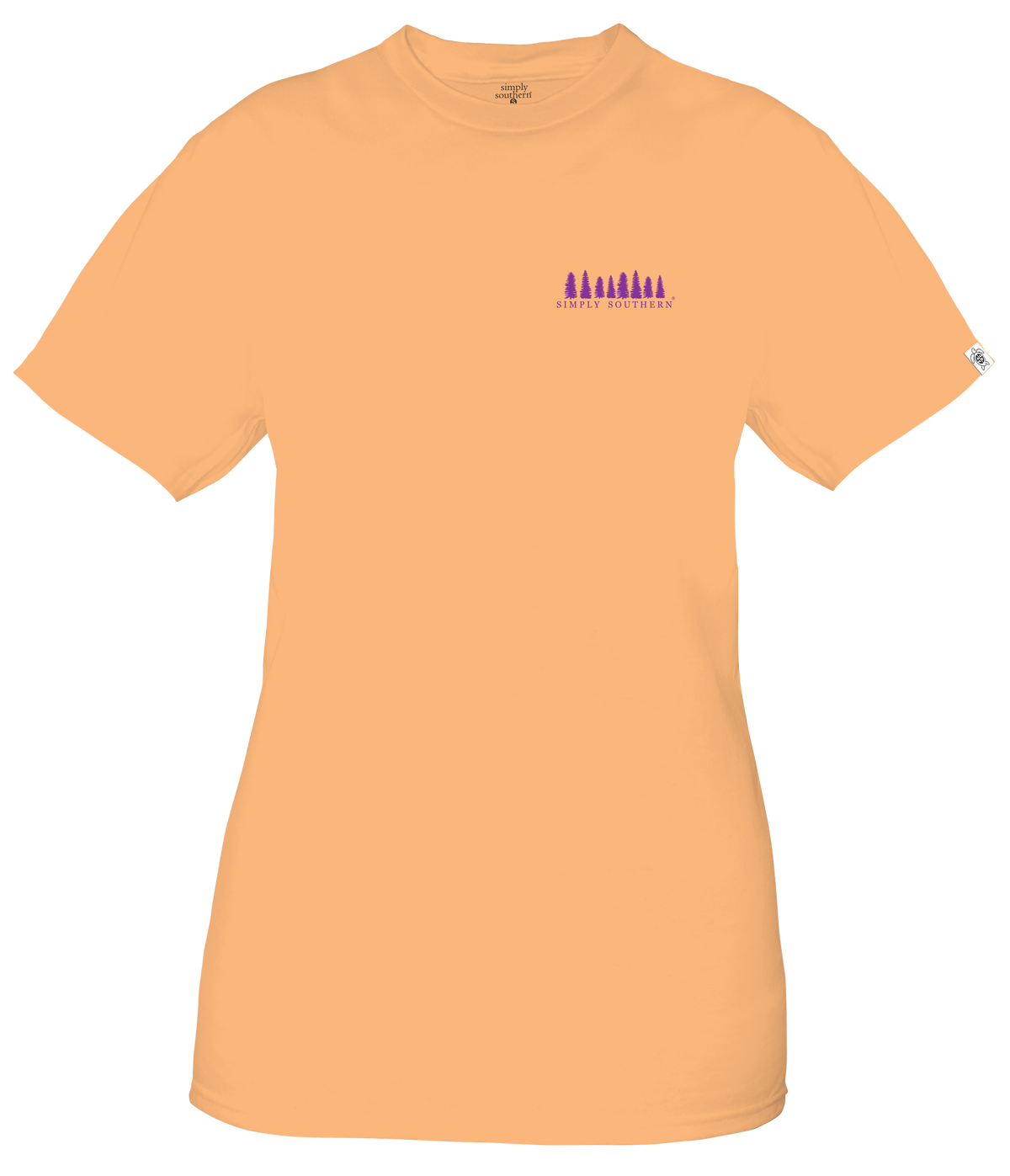 Simply Southern Long Way T-Shirt for Women in Apricot Orange