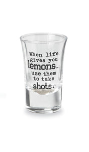 lemons shot glass