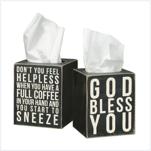 God bless tissue box