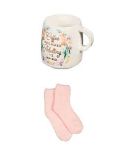 12 oz cup and sock gift set