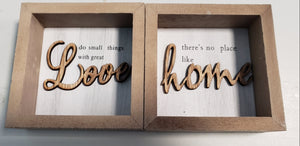 Home and love sign