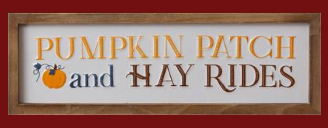 Pumpkin patch & hay rides
