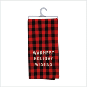 Dish towel- warmest wishes