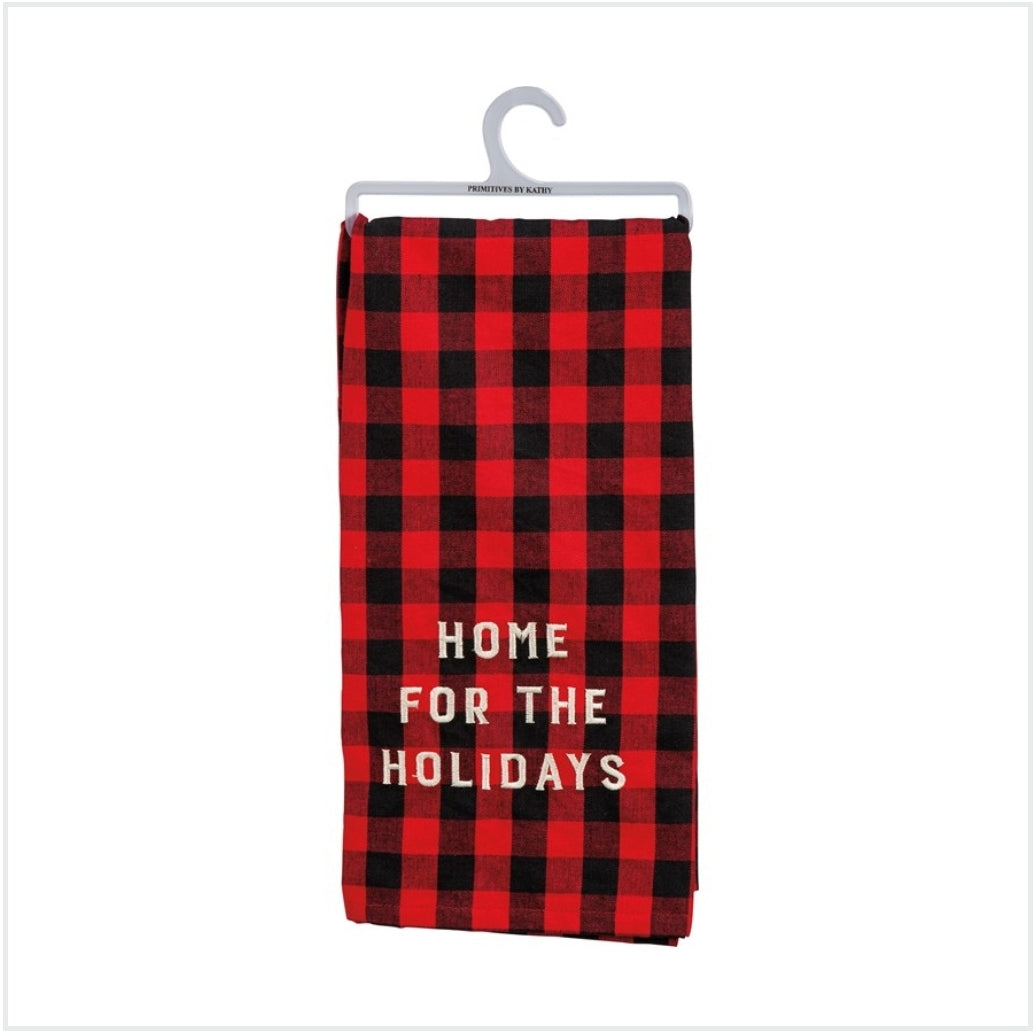 Dish towel-home for the holidays