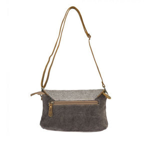 Grey clandestine small crossbody bag