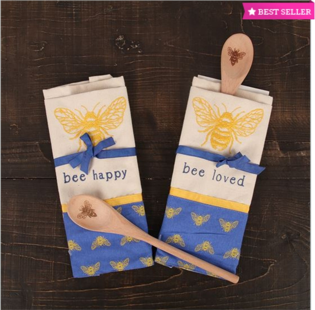 Bee loved be happy towels