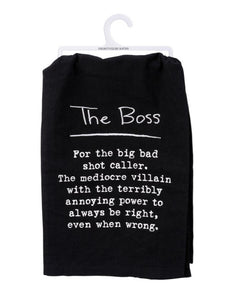 The boss towel