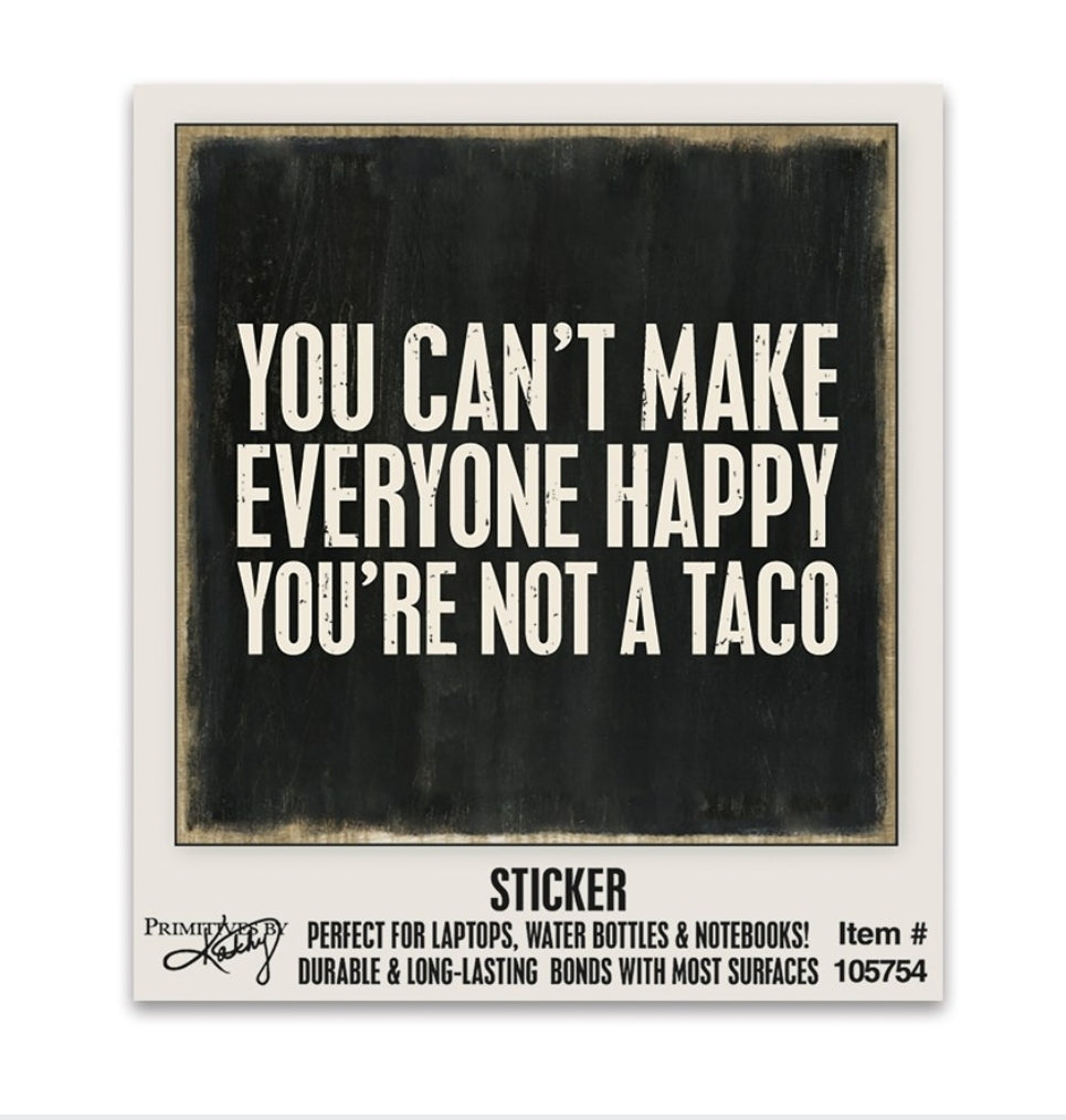 Taco sticker