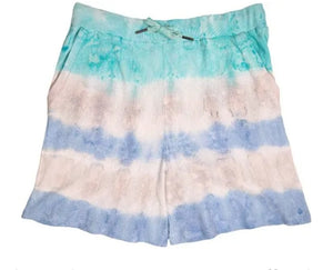 Simply Southern Waves Tie Dye Waffle Shorts