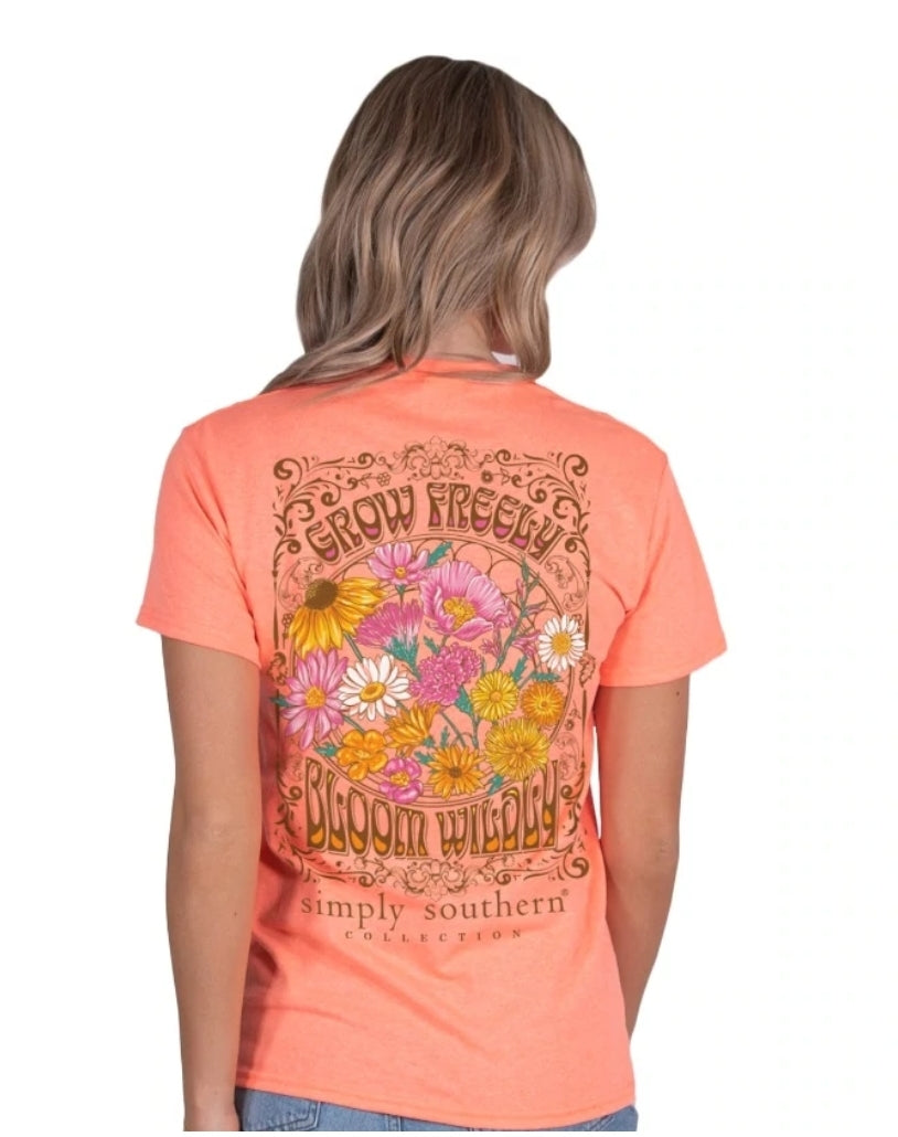 SIMPLY SOUTHERN PREPPY GROW FREELY T-SHIRT