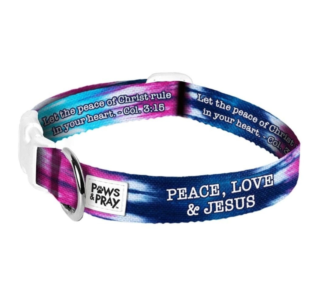 Collar- peace love jesus