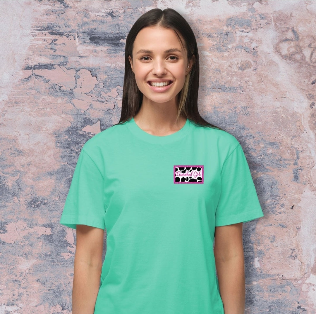 Cherished Girl Womens T-Shirt Moove Mountains