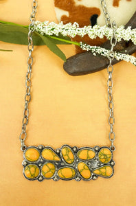 Yellow leona necklace