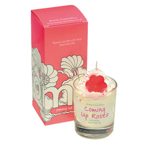 Coming up roses candle