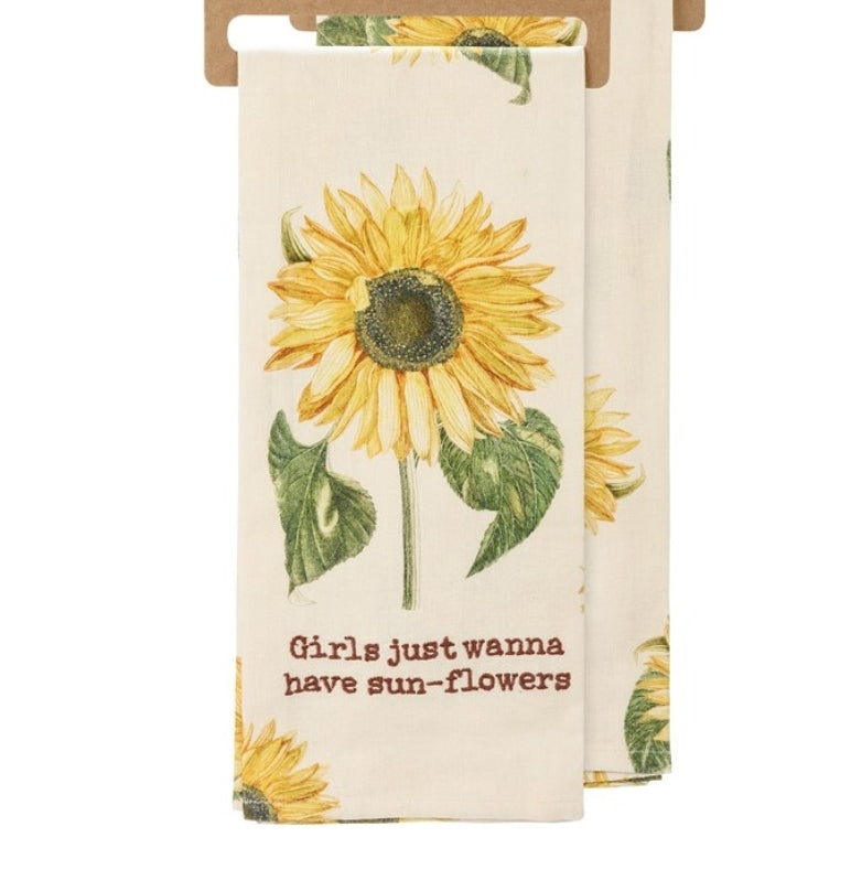 Kitchen towel - sunflowers