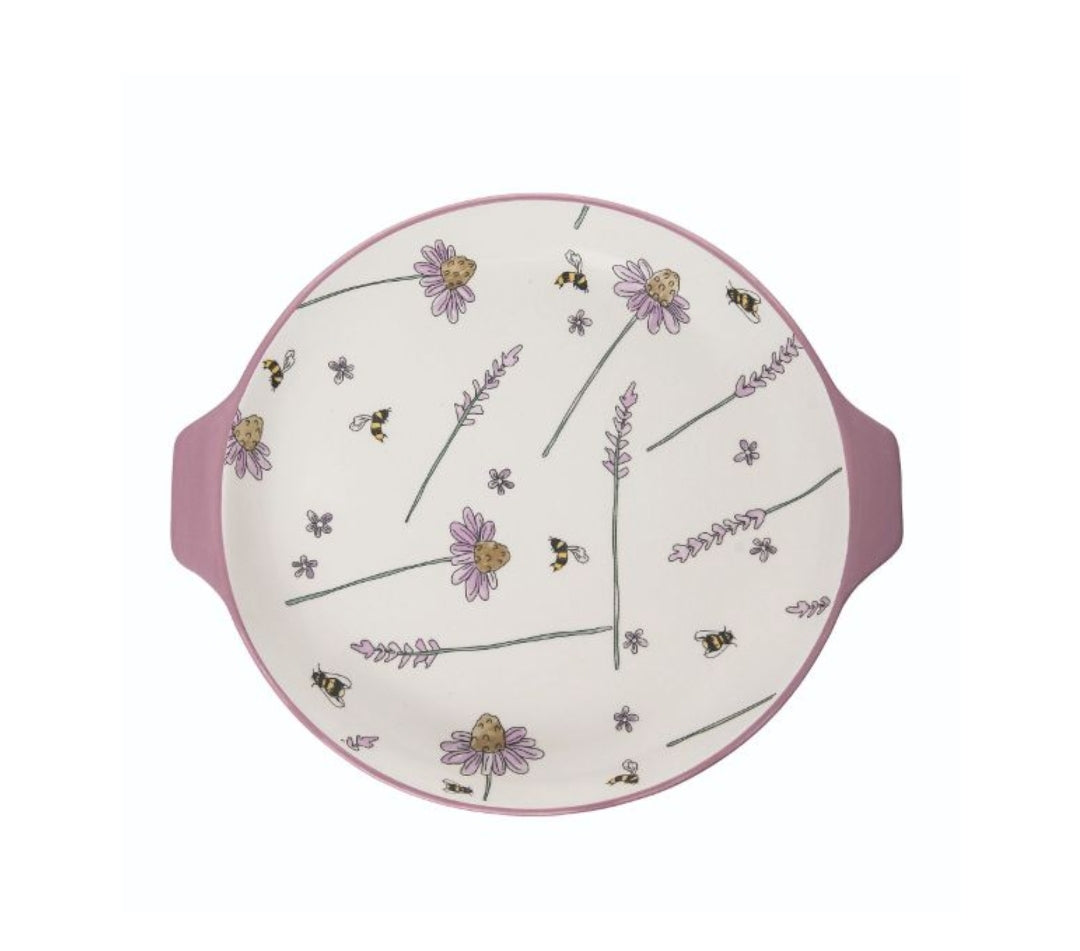 Lavender & Lilac Pie Dish