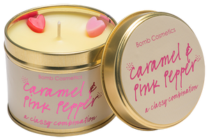 Caramel & pink pepper candle