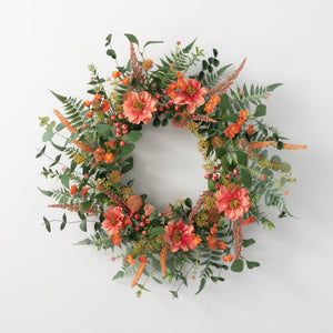 Dahlia wreath