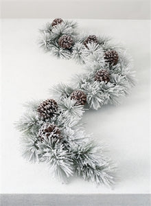 Snowy pine garland