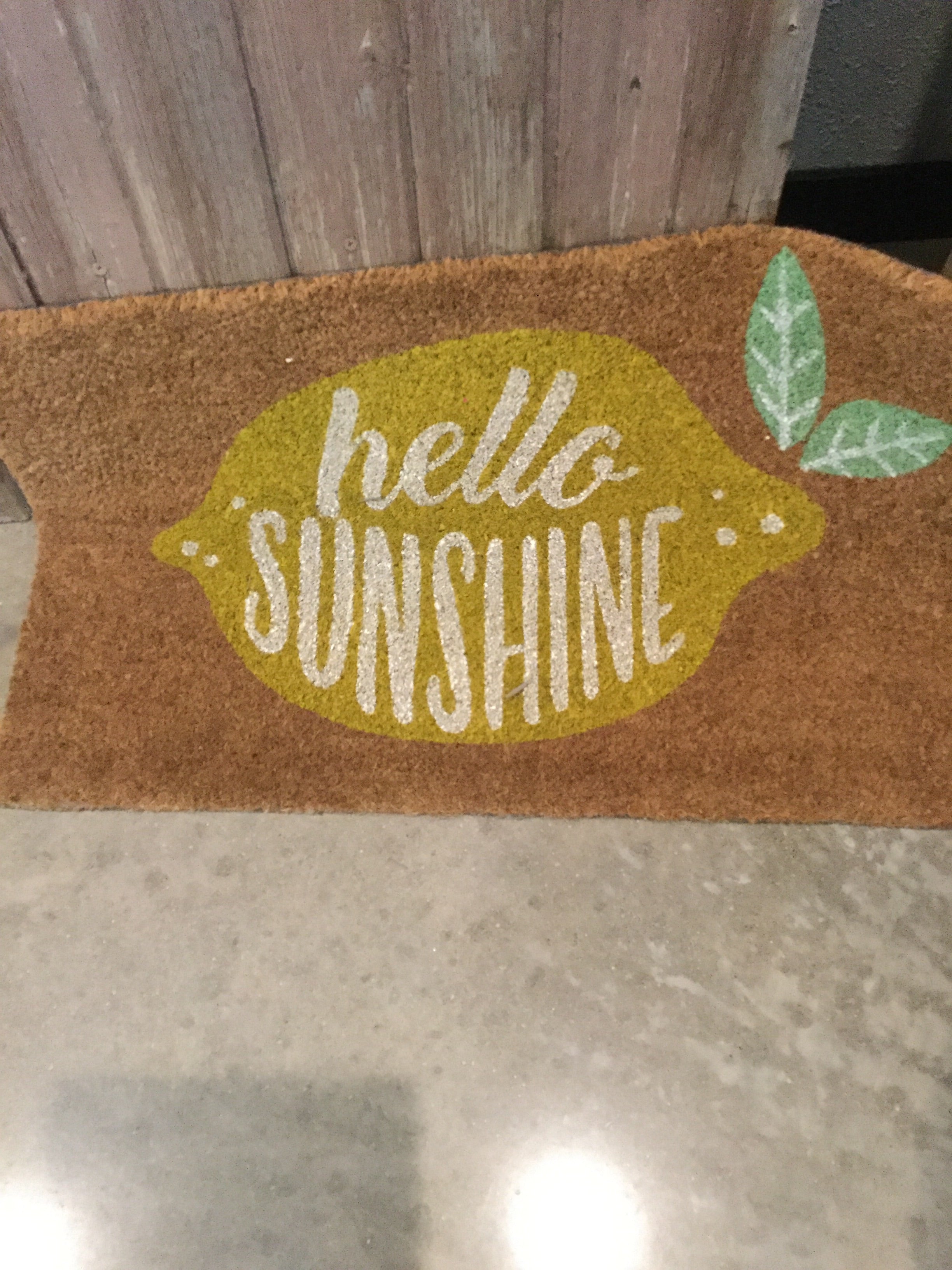 Sunshine door mat