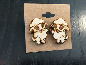 Lamb earrings
