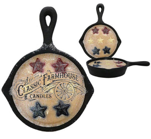 Star Spangled 8 oz Cast Iron Pan Candle