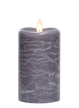 frosted grey candle